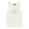 VERO MODA Top VMALLY modra / oliva / bela
