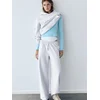 Pull&Bear Hlače svetlo siva