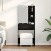 Toaletni stol Crni hrast 60 x 40 x 140 cm Konstruirano drvo