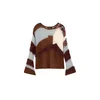 Desigual Pulover modra/rjava/bela