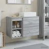 Set namještaja za kupaonicu 2 pcs Siva Sonoma Konstruirano drvo