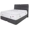 Esposa POSTELJA BOXSPRING 180 cm x 200 cm , tekstil, leseni material siva