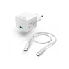 HAMA Mini Brzi Punjač Sa USB-C Kablom, PD, 25W, 1.5m Beli