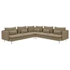 SÖDERHAMN Ugaona sofa, 6-sed, Johanneshov smeđebež