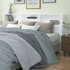 vidaXL vidaXL Vzglavna omarica bela 220x19x103,5 cm, (20648236)
