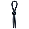 Pulselock Forge - nastavljiv lasso silikonski obroček za penis (črn)