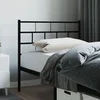 Vidaxl vidaXL Kovinsko vzglavje postelje črne barve 75 cm