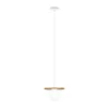 Luster na sajli SUNPLISS 1xG9/10W/230V, O 20 cm, zlatna/krem