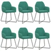 Trpezarijske stolice 6 pcs Baršun Tirkizna 55 x 50 x 84 cm