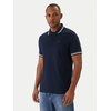 Tommy Jeans Majica  temno modra / bela