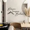 Wallity APT464MS Zidna dekoracija Dream & Imagine & Belive, Crna