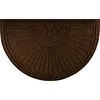 wash+dry PREDPRAŽNIK Dune Halfmoon dark brown 55/85 cm reliefno temno rjava