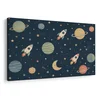Slika vesele rakete med planeti - 40x30