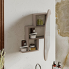 HANAH HOME Kupatilski ormarić Cloud Storage Bathroom Wall Mirror Light Mocha