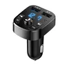 Bluetooth FM Transmiter S5 Usbx2, Crni