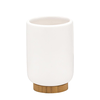 Kozarec FANCY, bel - Bela - 68x100 mm - Bambus - Ridder - FANCY - 24 - Držalo za kozarec - 68 - 100 - 68 - 14