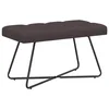 Vidaxl Klop s gumbnim oblazinjenjem Temno rjava 80 x 40 x 46 cm Blago