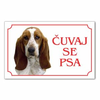 Tabla Čuvaj se psa - BASET