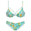 BUFFALO Bikini  meta / žad / mandarina / off-bela