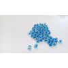 Kašaste perle (seed beads) 4 mm providna boja unutra plava