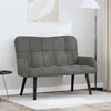 vidaXL Dvosečna zofa Temno siva 115 x 61 x 87 cm Žamet