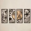 Wallity APT601MS Zidna dekoracija Ginkgo Wood, 29x68cm, Crna