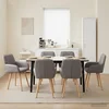 Jedilni stoli 6 kos Blago Taupe 56,5 x 50 x 87,5 cm