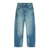 Bershka Kavbojke temno modra