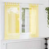 Voile zavjese s petljama 2 kom žute 140x175 cm