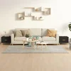 vidaXL Klubske mizice 2 kosa črne 50x50x40 cm inženirski les