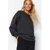 Trendyol Milla ženski duks TWOAW24SW00102, antracit-siva