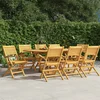 Sklopive vrtne stolice 8 kom 55x62x90 cm od masivne tikovine