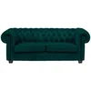 Landscape CHESTERFIELD ZOFA, gozdno zelena tekstil