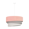 Duolla - Luster na sajli TRIO 1xE27/15W/230V O 45 cm ružičasta/siva/bela