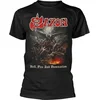 Saxon Majica Hell, Fire And Damnation Unisex Black 2XL