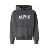 ALPHA INDUSTRIES Majica Stencil črna/bela