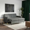 Krevet-sofa na razvlačenje Tamnosiva Tkanina