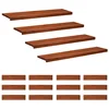 Vidaxl Stopnice 16 kos 110 x 30 x 2 cm Rjava Trda bukovina