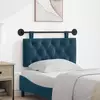 vidaXL Visoki naslon za glavo Modra 100 x 55 x 7 cm Žamet