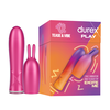 Durex Tease & Vibe - vibrator s polnilno palico in stimulatorjem klitorisa zajčka (roza)