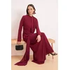 Trendyol Modest Ženska haljina Tctss26Db00013, Bordo