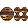 Bertoni Home Unisexs 1+4 Round Table Pads Set Drewno