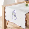 shumee Lavender Glade - Namizni prt z vezenjem - 38x140 cm - Bel