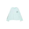Pull&Bear Majica nebeško modra/temno zelena