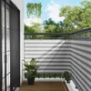 Balcony ekran Svijetlo siva i bijela. 120 x 400 cm