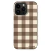 Fashion Case MagSafe za Apple iPhone 14 Pro Max - Brown grid