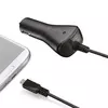 CELLY Auto punjač sa MICROUSB kablom/ crna