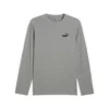 Mens Puma Essentials No. 1 Logo Long Sleeve T-Shirt, Gray, Size XL, Clothing