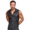 NEK Sleeveless Matte Look Shirt with Studs 2161826 Black L