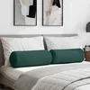 Valjkasti jastučići 2 pcs Tamnozelena O 25 x 70 cm tkanina